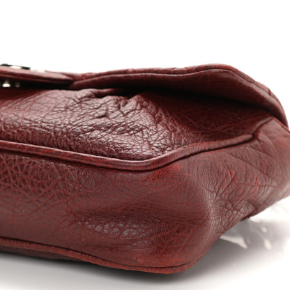 Chanel Distressed Lambskin Lady Braid Flap Burgundy 9 of 9