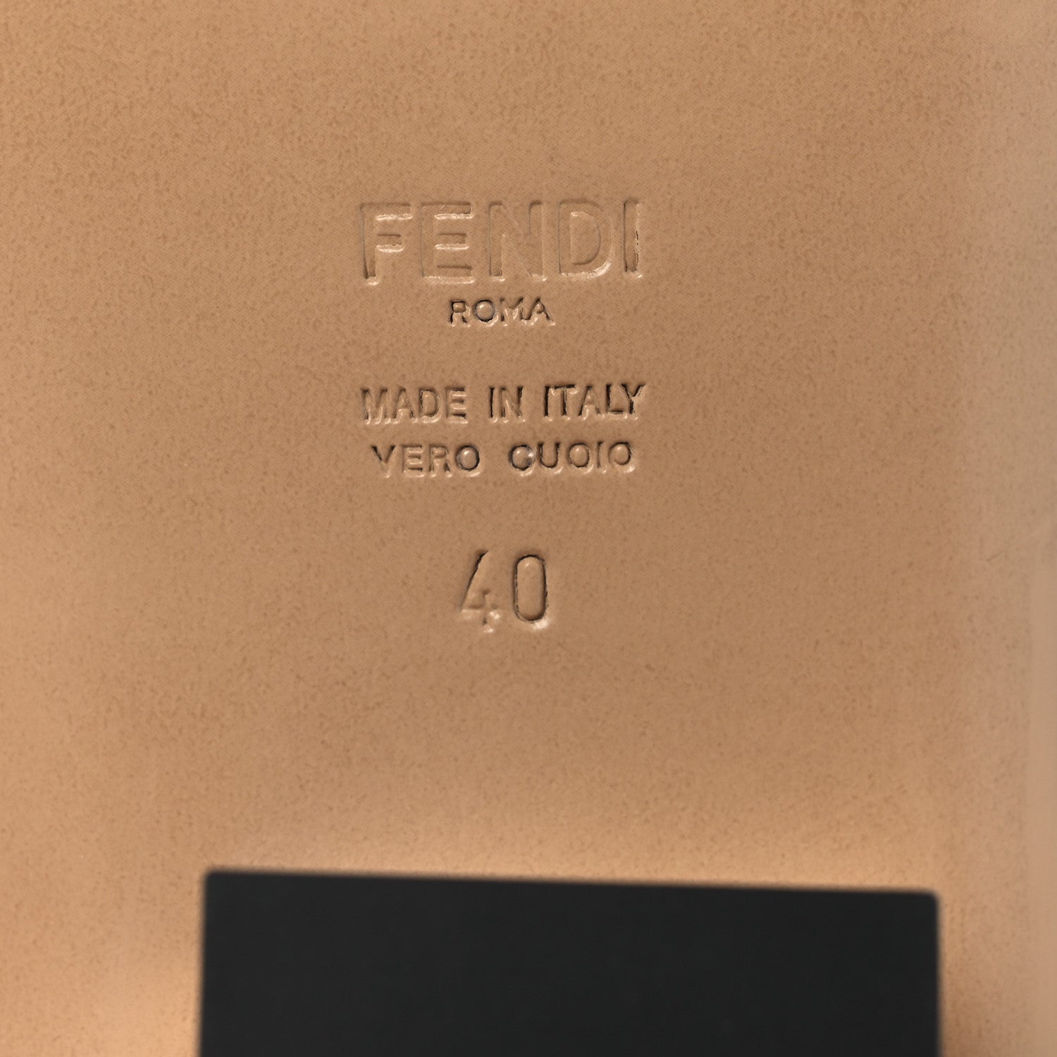 Fendi Mink FF Baguette Sandals 40 Kissed 8 of 10