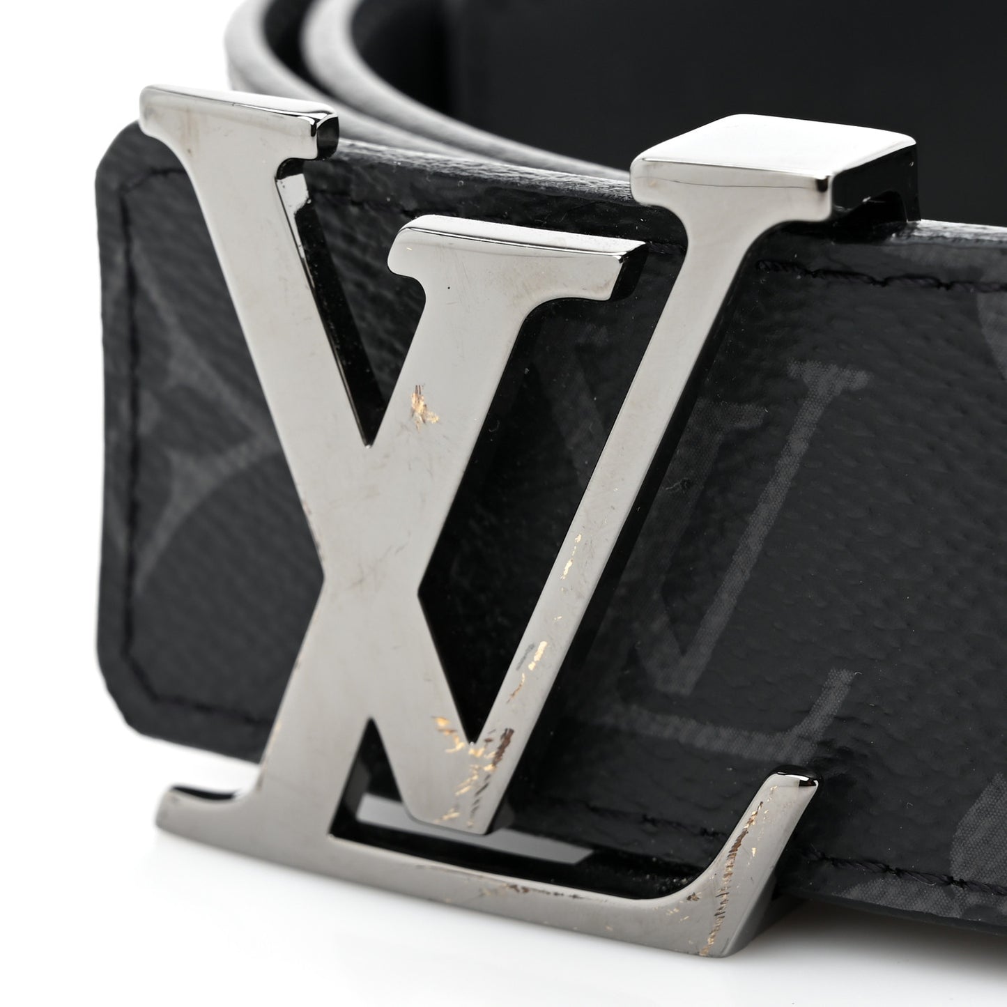 Calfskin Monogram Eclipse 40mm LV Initiales Reversible Belt 120 48