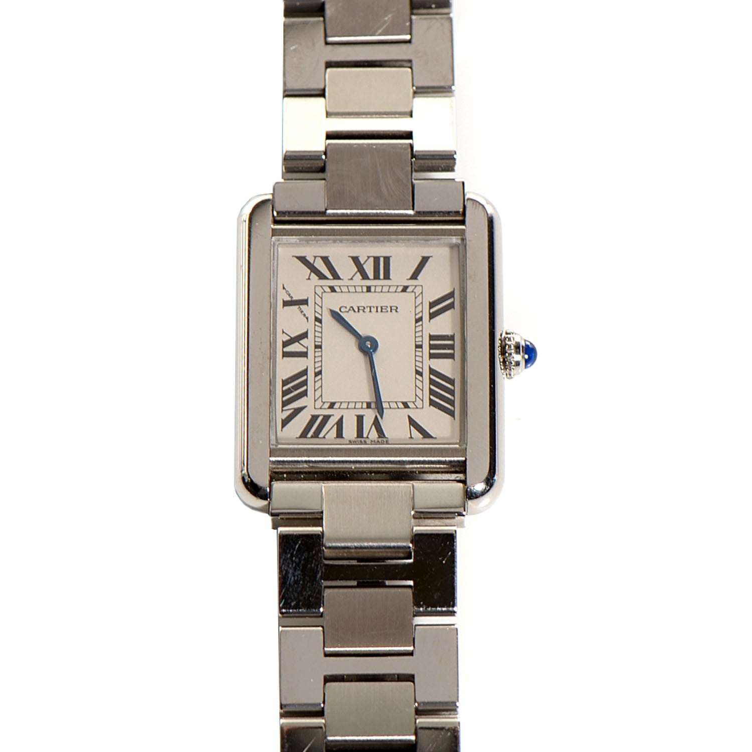 Cartier Stainless Steel 24mm Tank Solo Quartz Watch 1 of 8