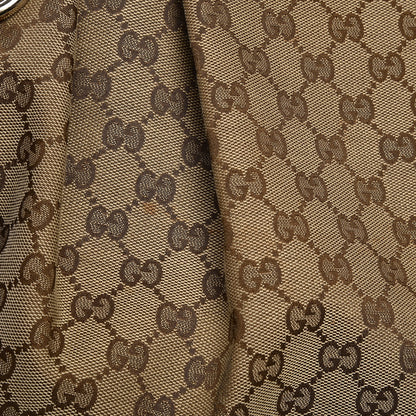 Gucci Monogram Dollar Calfskin Large Sukey Tote Beige Ebony Testa di Moro 8 of 12