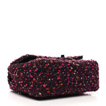 Chanel Glittered Tweed Quilted Mini Rectangular Flap Pink Multicolor 4 of 10