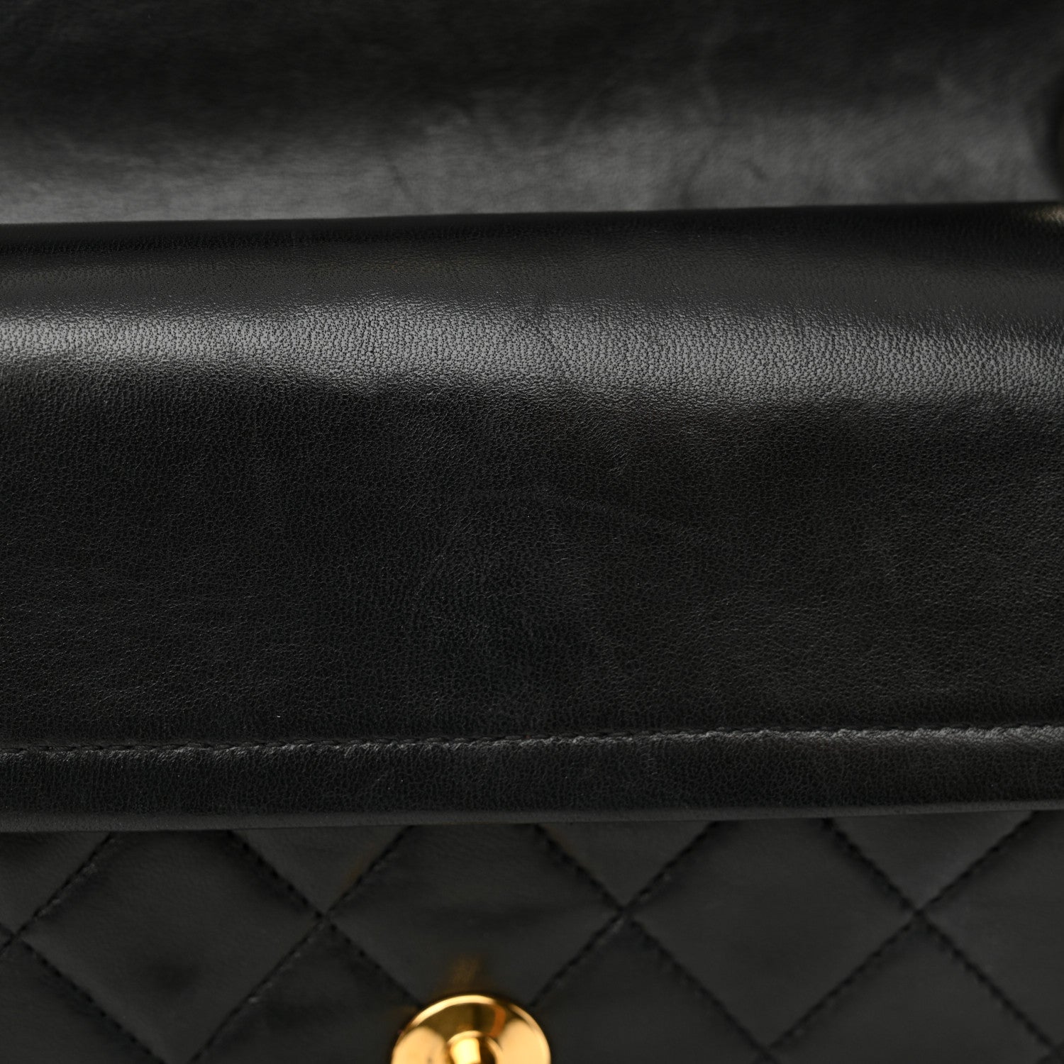 Chanel Lambskin Quilted Small Double Flap Black 14 of 15