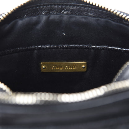 Miu Miu Vitello Lux Matelasse Camera Bag Black 8 of 9