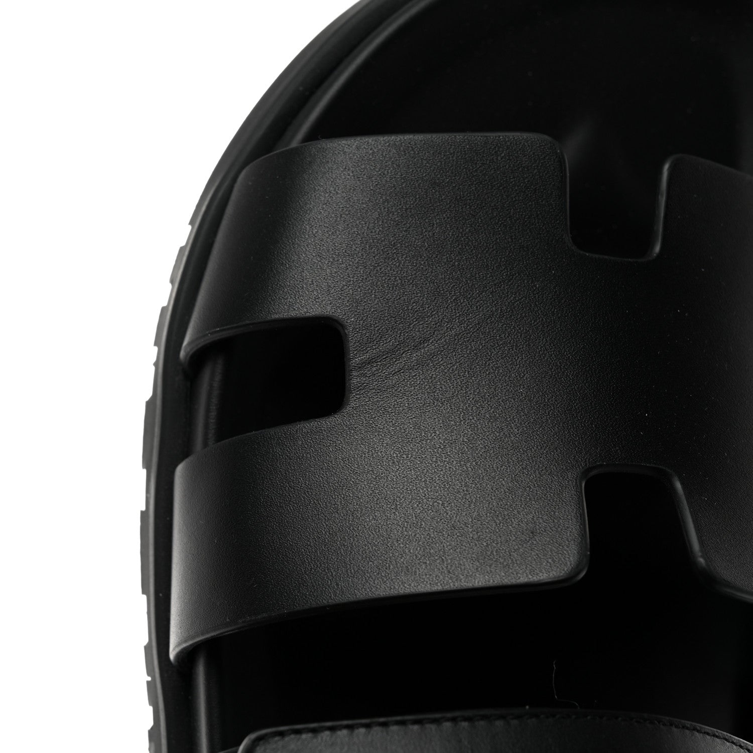 Hermes Calfskin Mens Chypre Sandals 42 Black 9 of 10