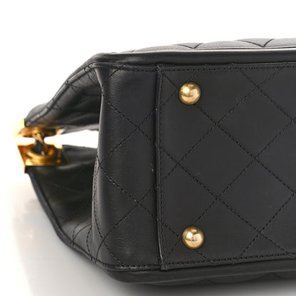 Chanel Lambskin Quilted Elegant CC Shopping Tote Black 8 of 9