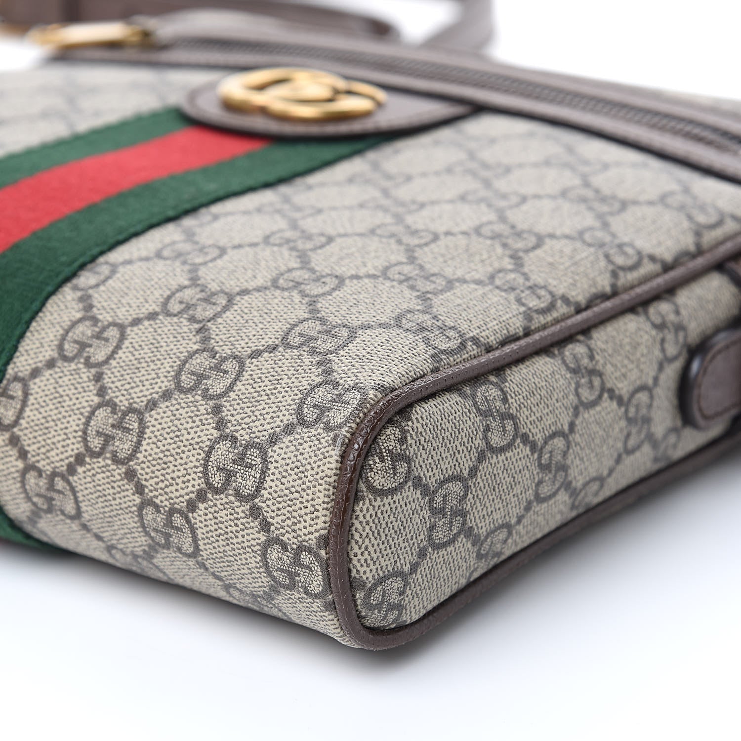 Gucci GG Supreme Monogram Web Small Ophidia Messenger Bag Brown 10 of 10