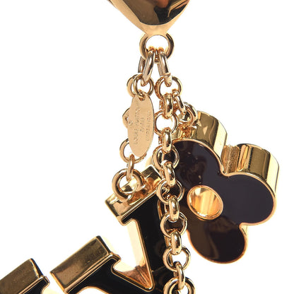 Louis Vuitton Fleur De Monogram Bag Charm Dore 2 of 4
