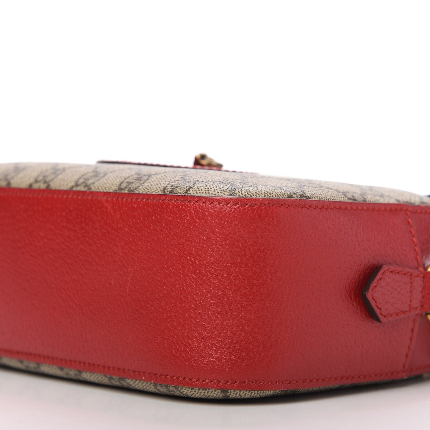 GG Supreme Monogram Web Neo Vintage Shoulder Bag Beige Red