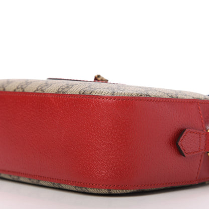 Gucci GG Supreme Monogram Web Neo Vintage Shoulder Bag Beige Red 7 of 10