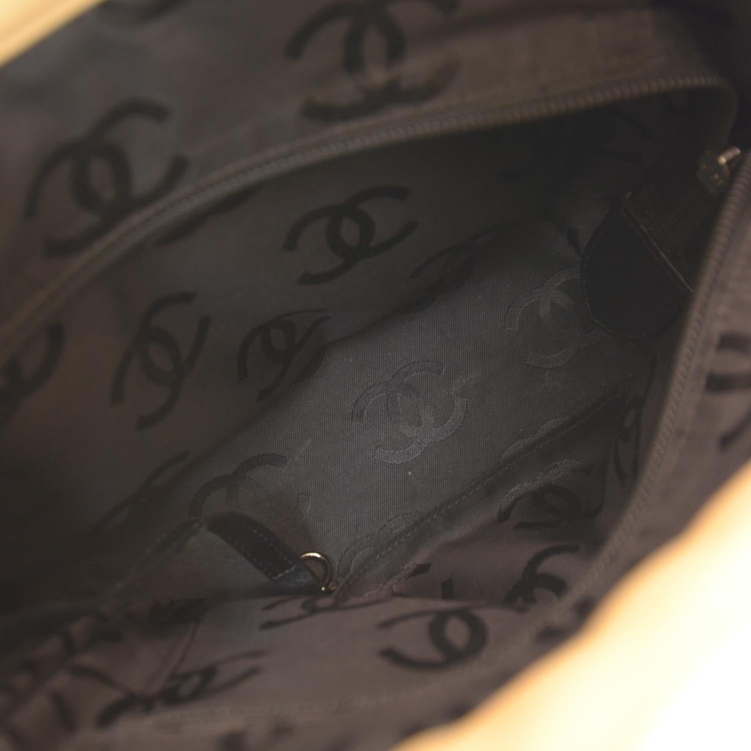 Chanel Calfskin Quilted Medium Cambon Tote Beige Black 9 of 10