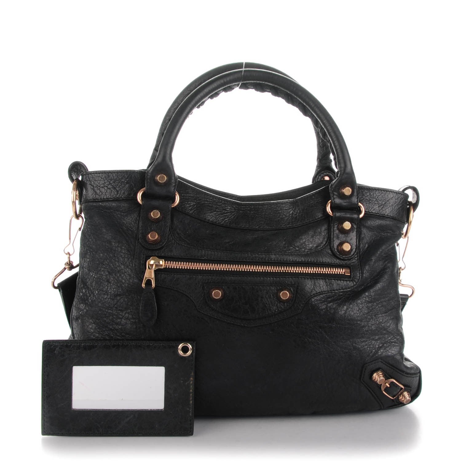 Balenciaga Agneau Giant 12 Rose Gold Hardware Town Black 1 of 6