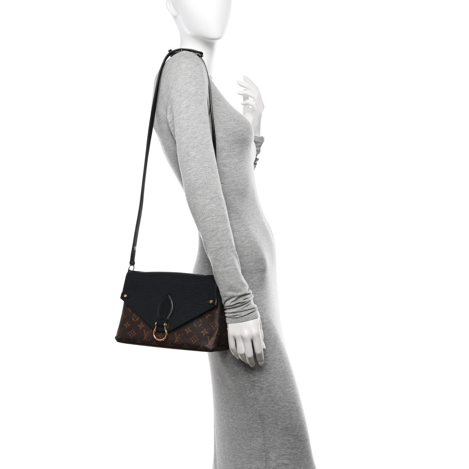Louis Vuitton Epi Monogram Saint Michel Black 2 of 9