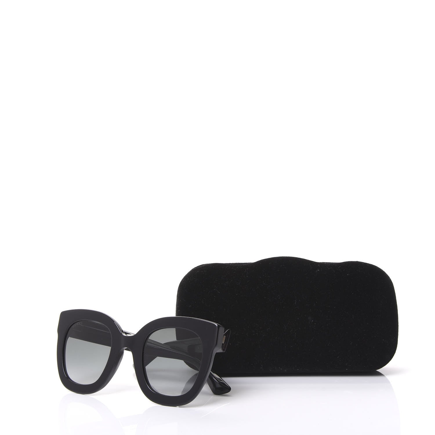 Gucci Round Frame Star Sunglasses GG0208S Black 7 of 7