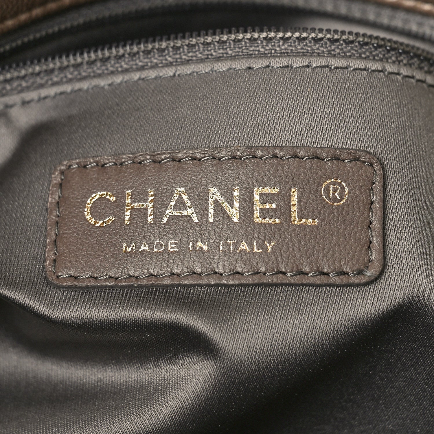 Chanel Iridescent Calfskin Vertical Quilted Mademoiselle Lock Bijoux Flap Bag Brown 6 of 9