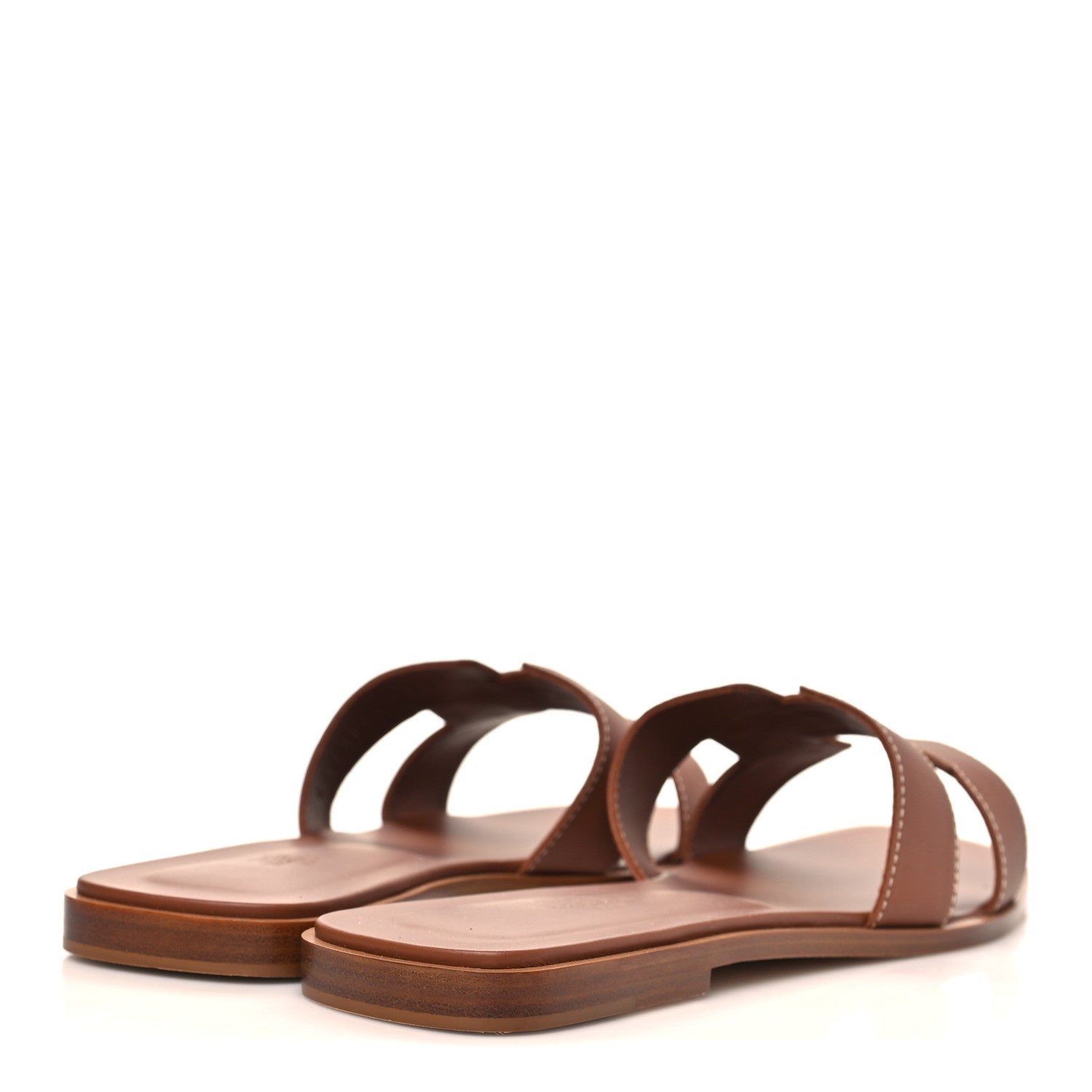 Hermes Box Calfskin Oran Sandals 41 Gold 5 of 9