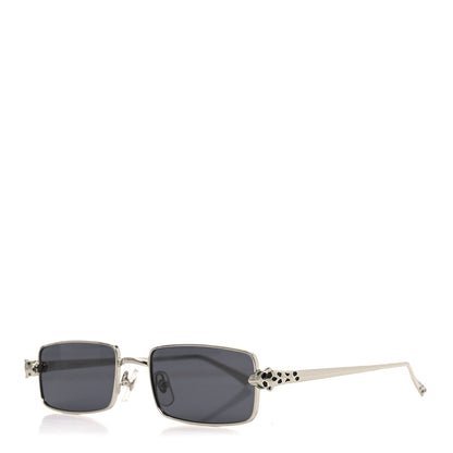 Cartier Metal Panthere De Cartier Rectangular Sunglasses CT0473S Silver 1 of 7