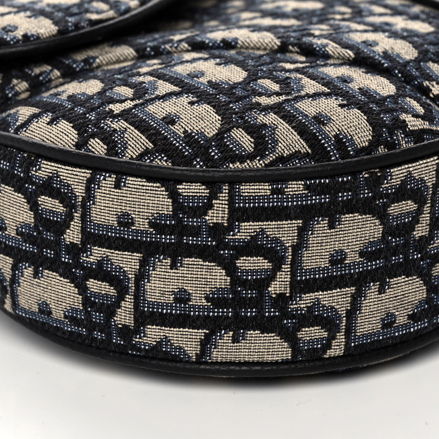 Christian Dior Oblique Mens Saddle Bag Blue 10 of 14