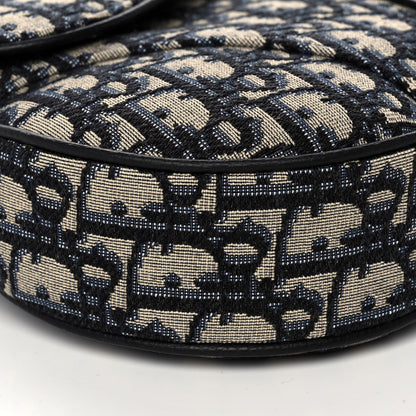 Christian Dior Oblique Mens Saddle Bag Blue 10 of 14