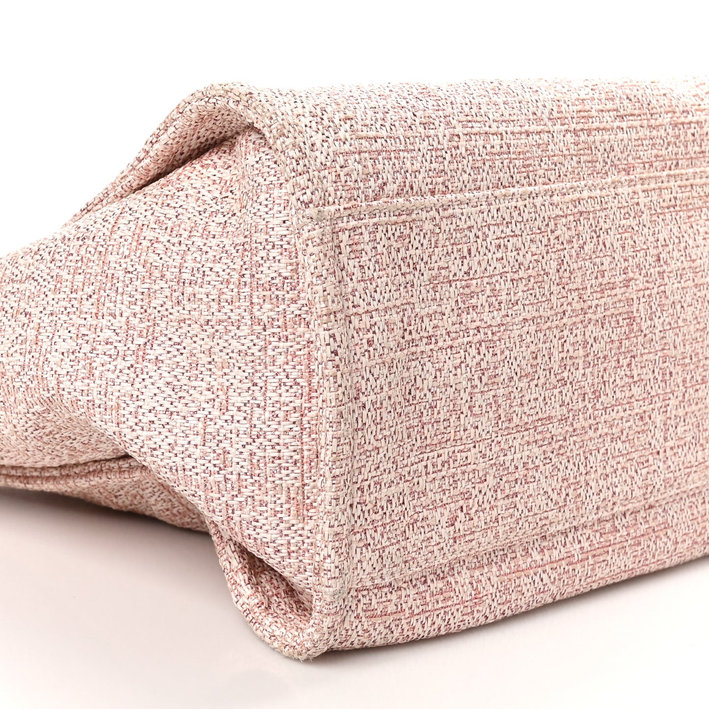 Lurex Boucle Deauville Medium Tote Pink