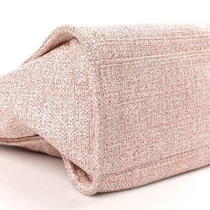 Chanel Lurex Boucle Deauville Medium Tote Pink 8 of 9