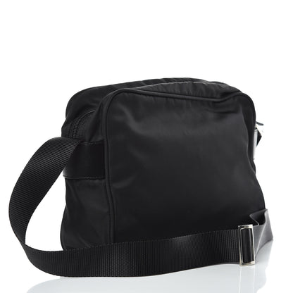 Prada Nylon Flat Messenger Bag Black 3 of 9
