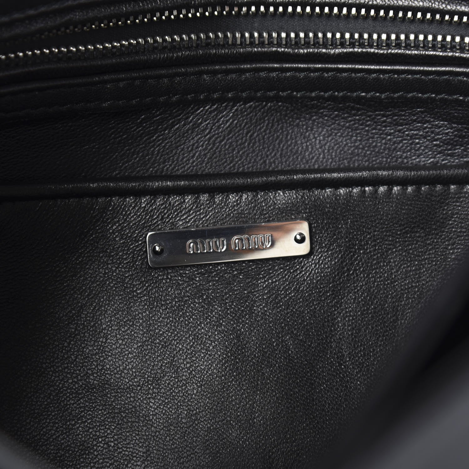 Miu Miu Nappa Matelasse Club Shoulder Bag Black 5 of 8