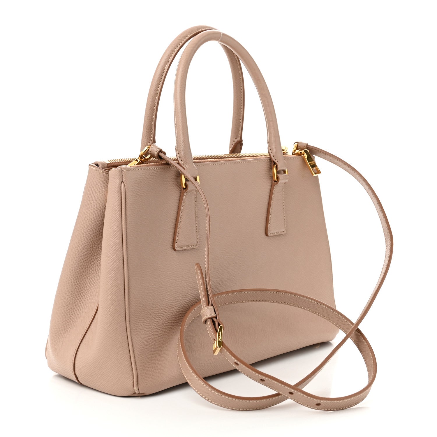 Prada Saffiano Small Galleria Double Zip Tote Cammeo 3 of 11