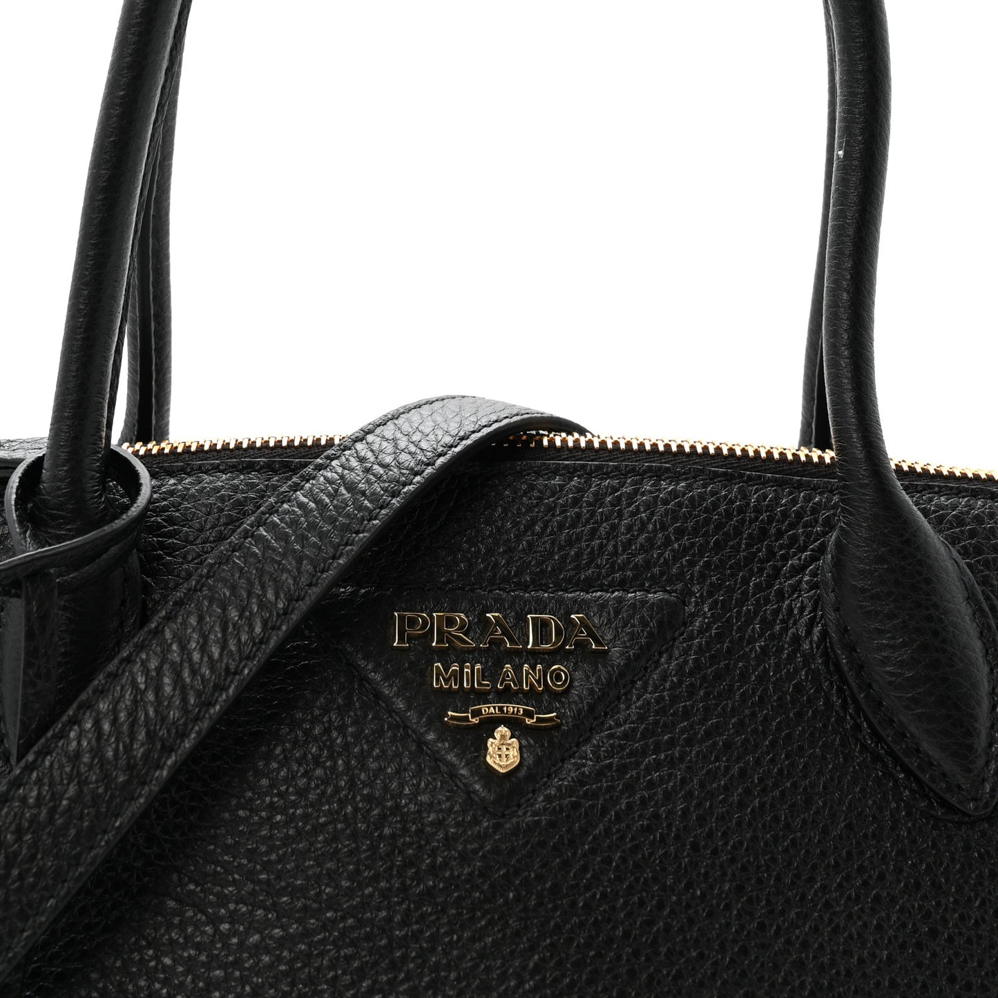Vitello Daino Small Tote Black