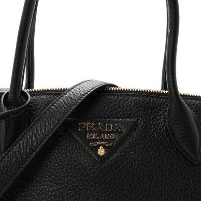 Prada Vitello Daino Small Tote Black 6 of 8