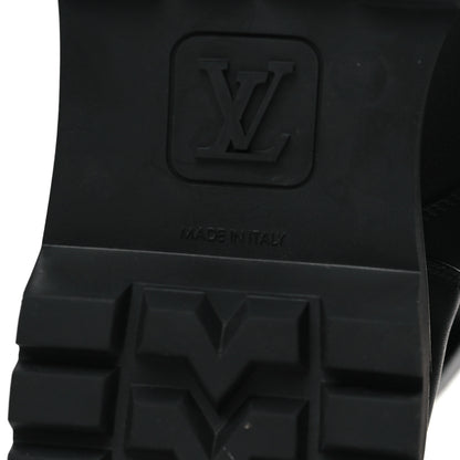 Louis Vuitton Calfskin Territory Flat Ranger Boots 39 Black 6 of 9
