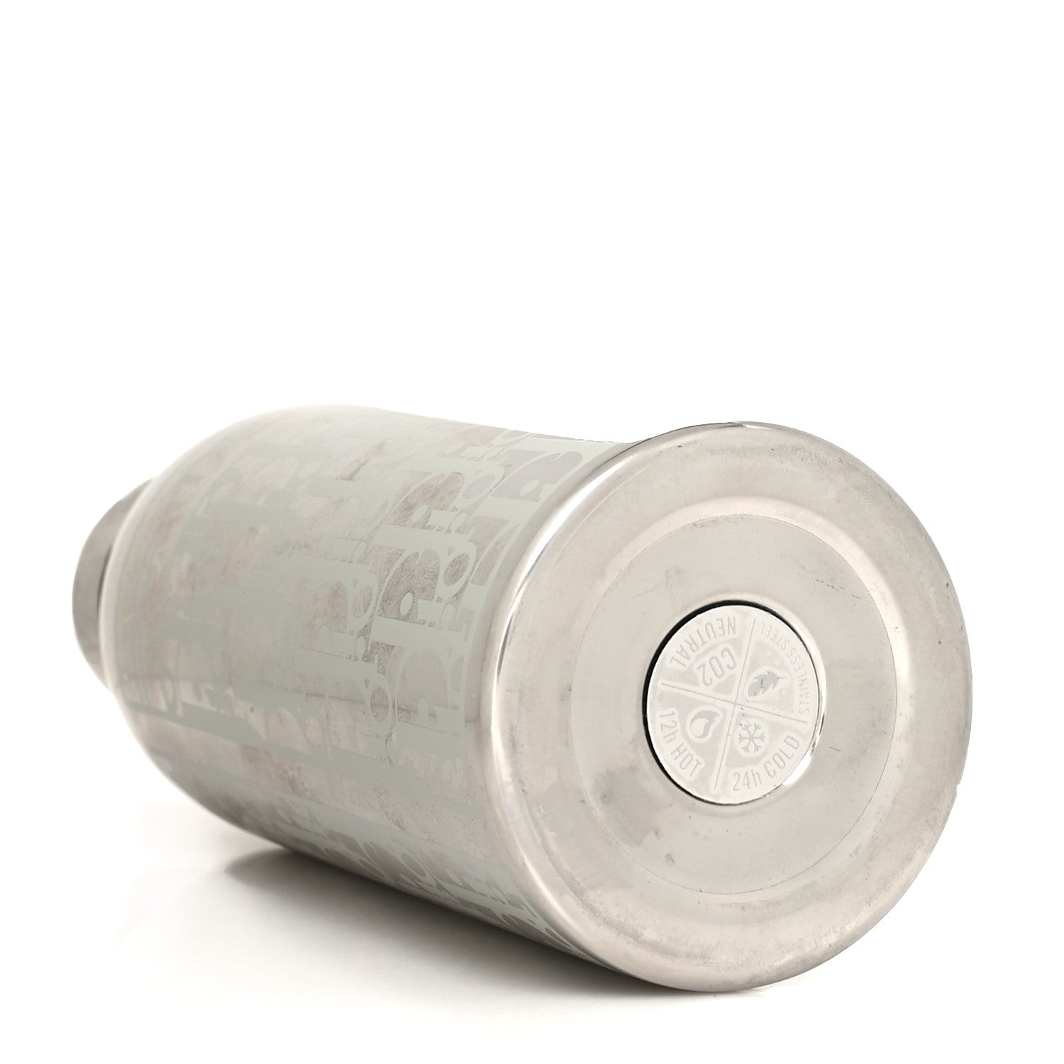 Christian Dior Oblique Stainless Steel Aqua Bottle Platinum 4 of 7