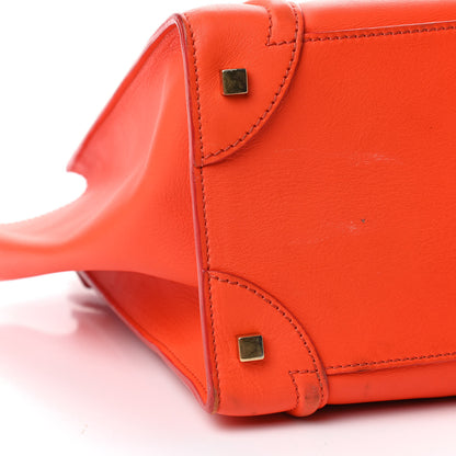 Celine Smooth Calfskin Mini Luggage Orange 17 of 23