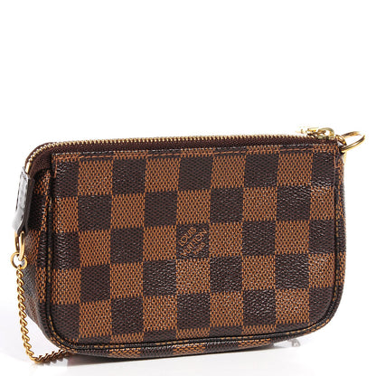 Louis Vuitton Damier Ebene Complice Trunks and Bags Mini Pochette Accessories Red 3 of 7