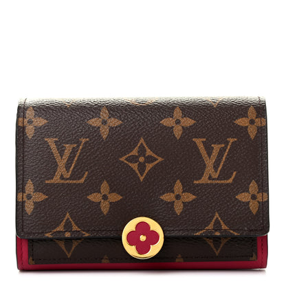 Louis Vuitton Monogram Flore Compact Wallet Fuchsia 1 of 7