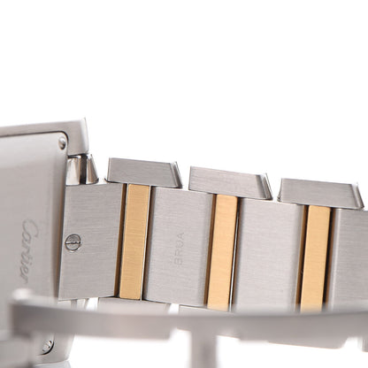 Cartier Stainless Steel 18K Yellow Gold 28mm Tank Francaise Automatic Watch 12 of 13