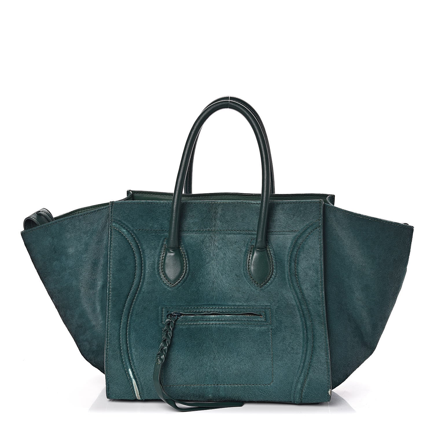 Celine Pony Hair Small Phantom Luggage Jade 1 of 16