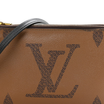 Louis Vuitton Reverse Monogram Giant Double Zip Pochette 7 of 9
