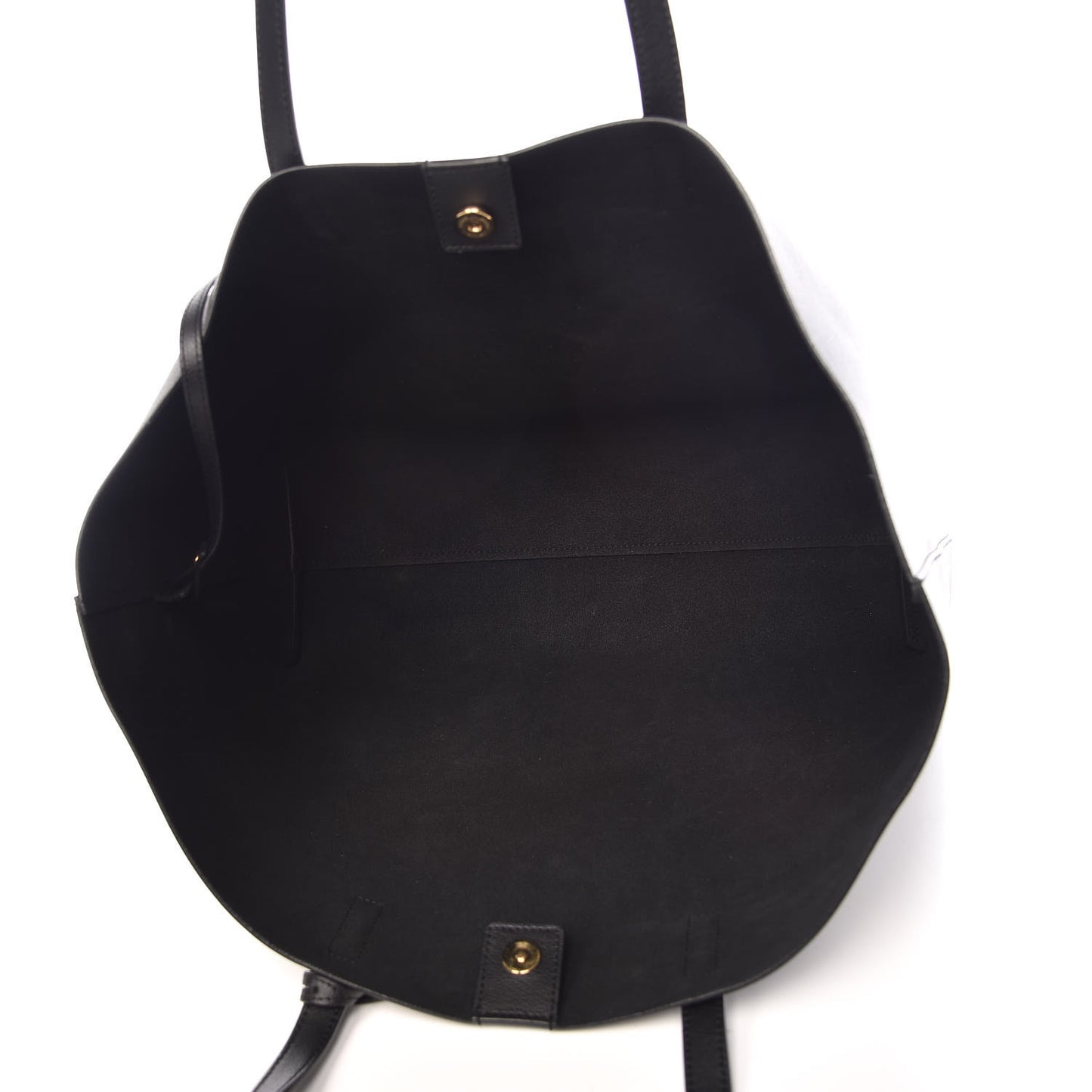 Calfskin Large Shopping Tote Black