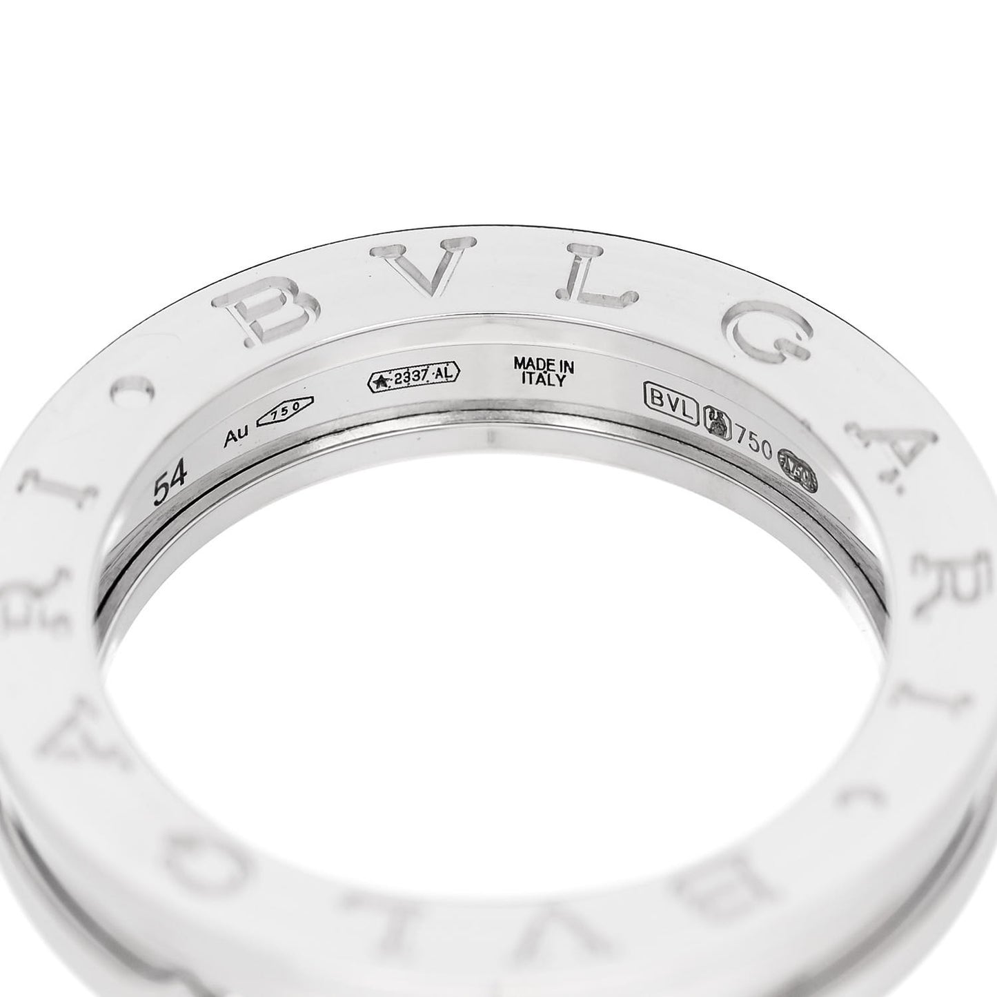 18K White Gold B.Zero1 One-Band Ring 54 6.75
