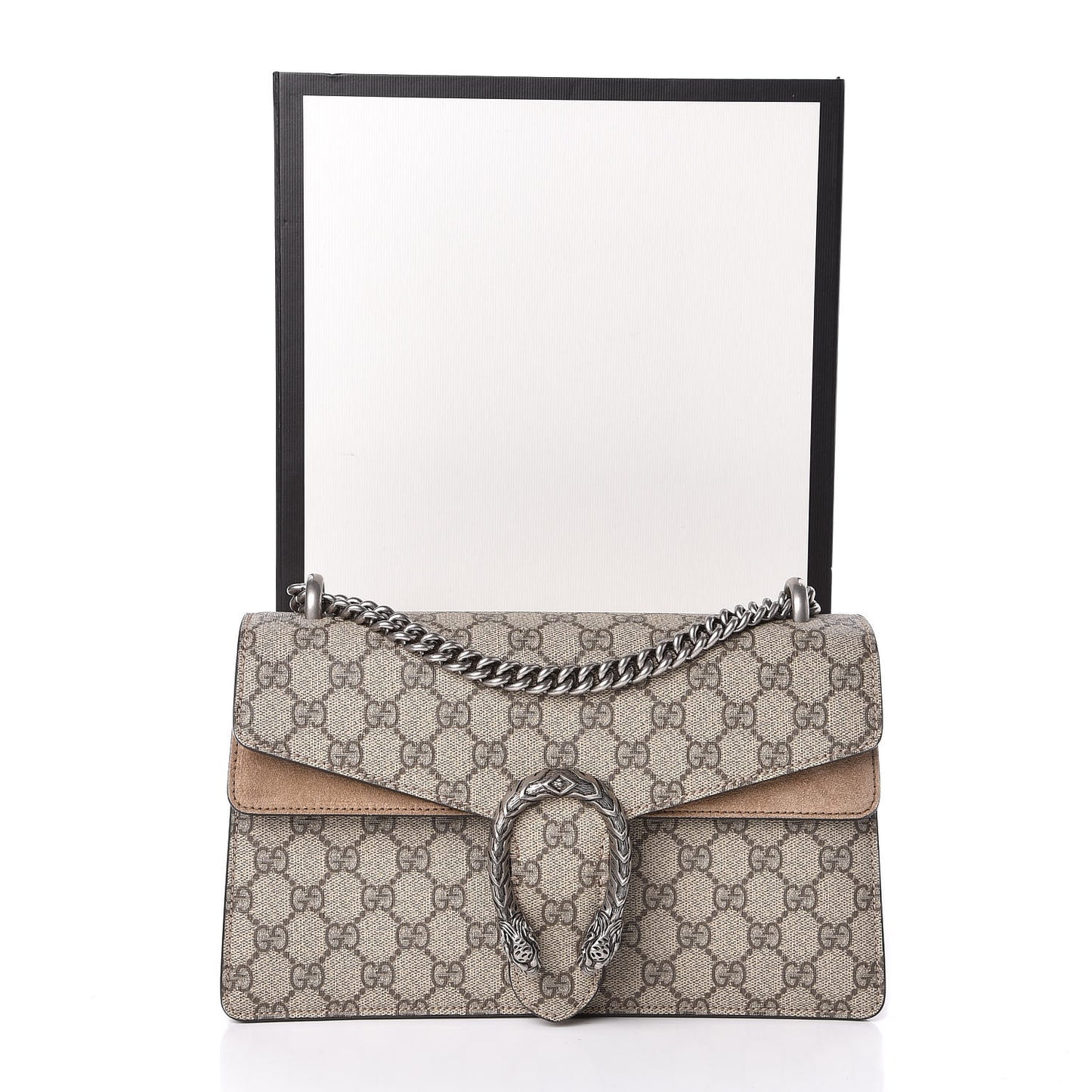 GG Supreme Monogram Small Dionysus Shoulder Bag Taupe