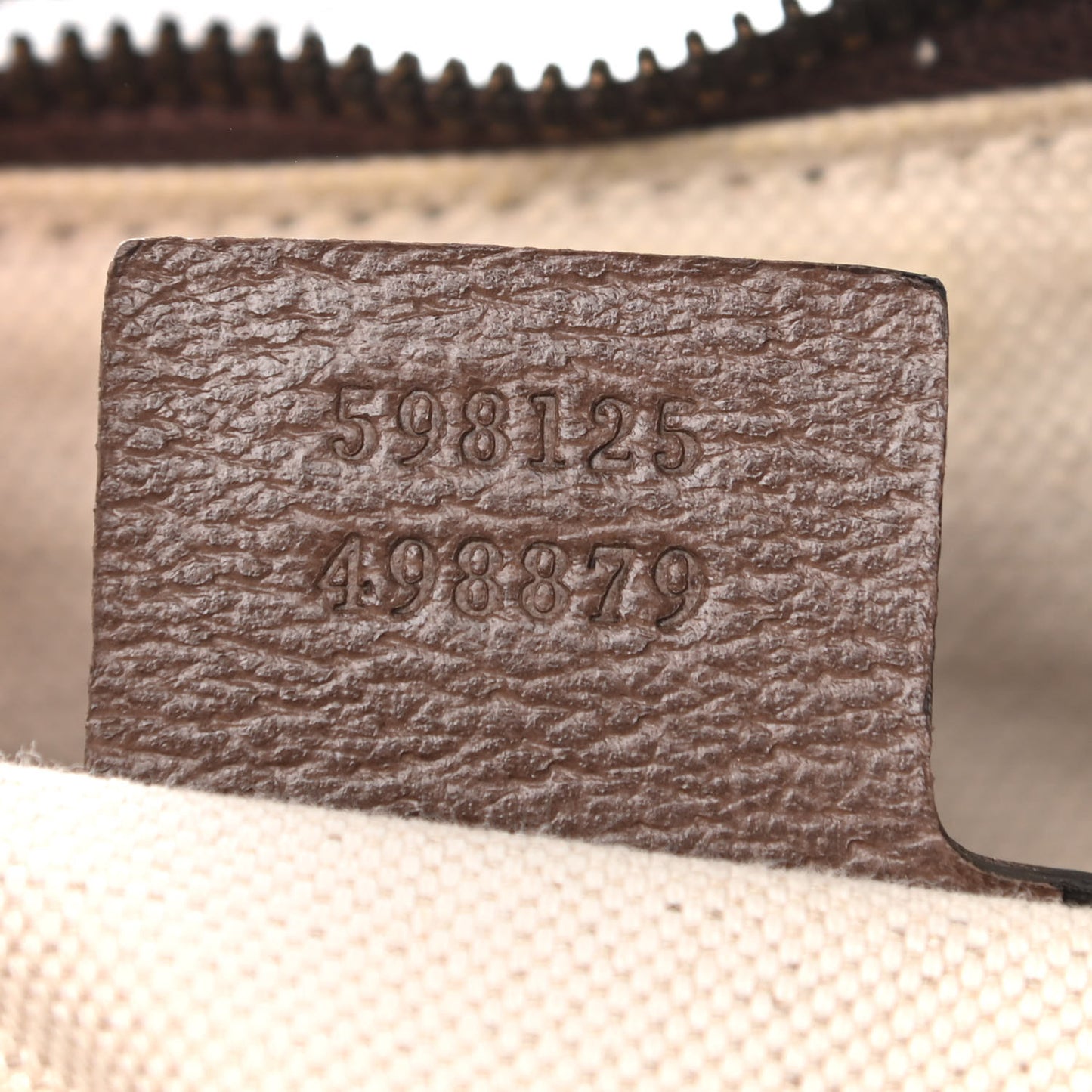 GG Supreme Monogram Web Small Ophidia Half Moon Hobo Brown