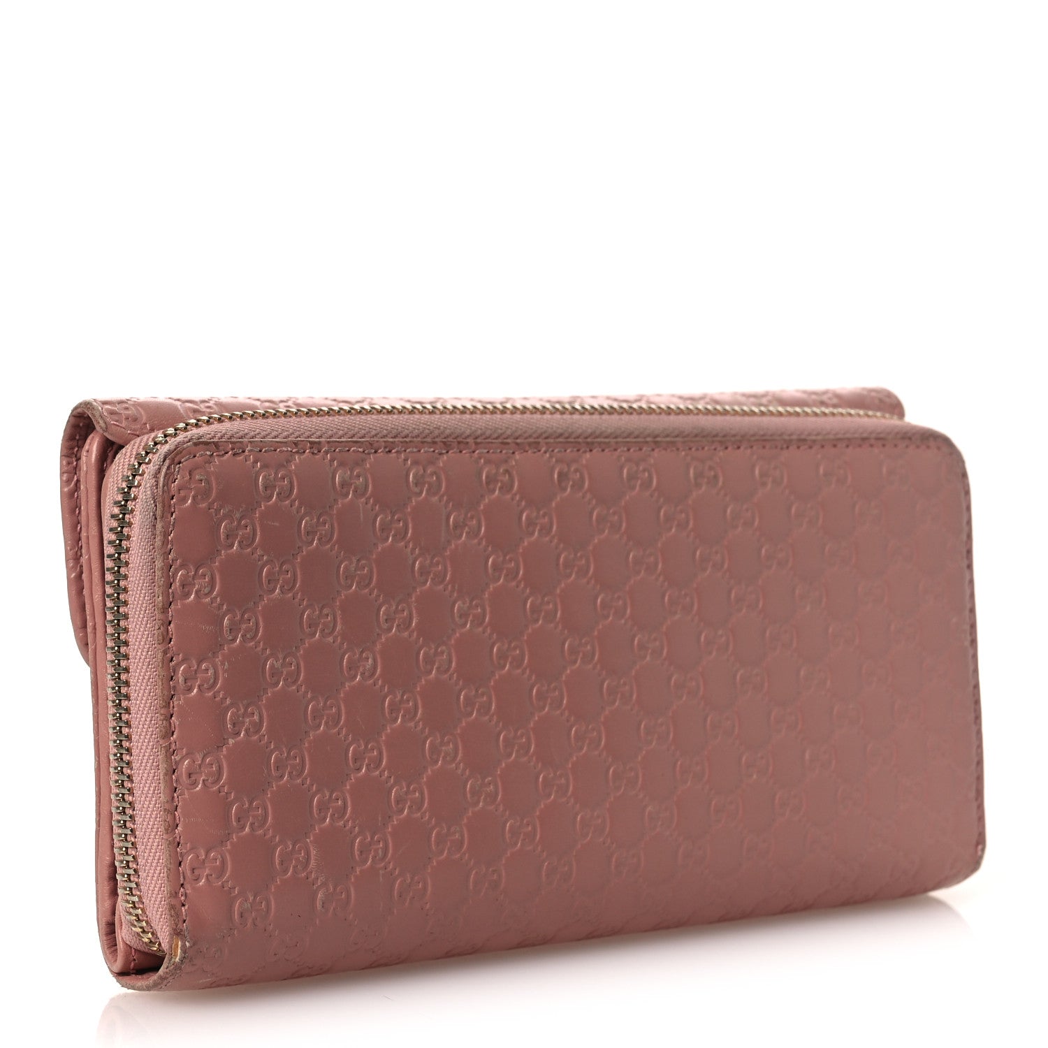 Gucci Soft Microguccissima Continental Zip Wallet Soft Pink 3 of 13