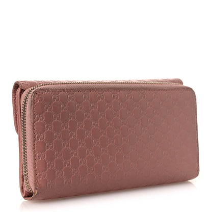 Gucci Soft Microguccissima Continental Zip Wallet Soft Pink 3 of 13