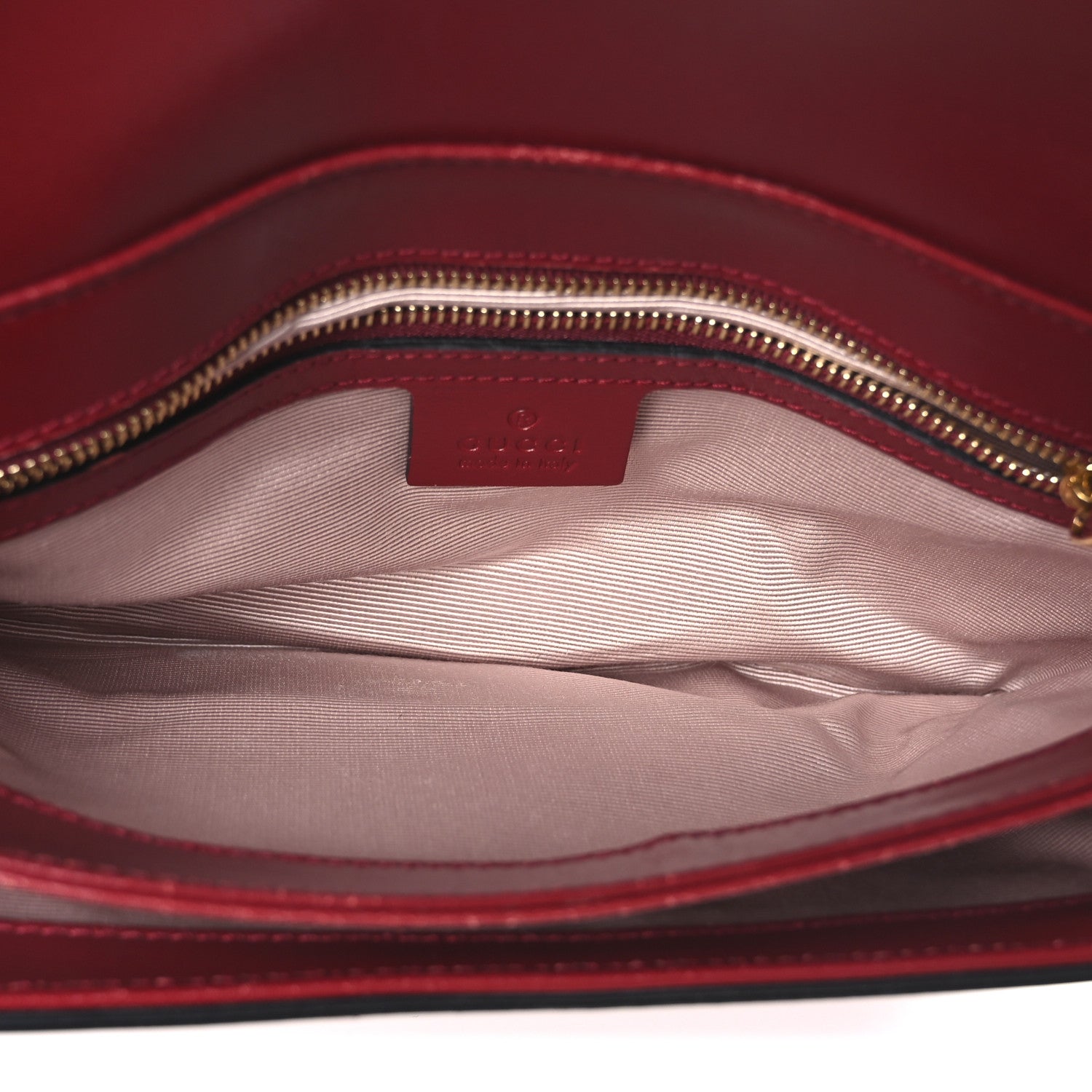 Gucci Vitello Palmellato Lux Bi-Color Small Arli Flap Shoulder Bag New Cherry Red Black 5 of 11