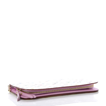 Louis Vuitton Monogram Multicolor Insolite Wallet White Litchi 4 of 12