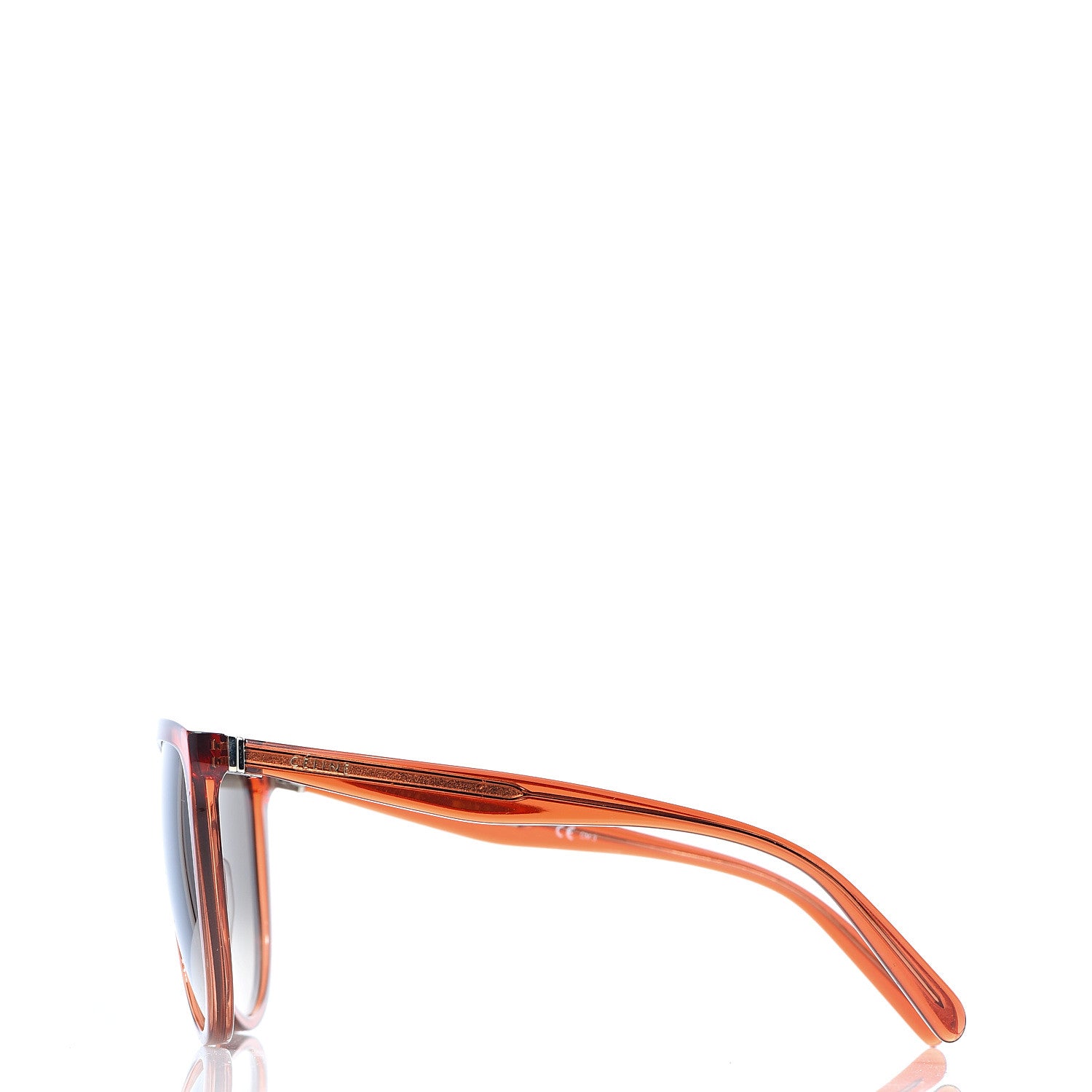Celine Acetate Thin Shadow Sunglasses CL41435/S Orange 3 of 7