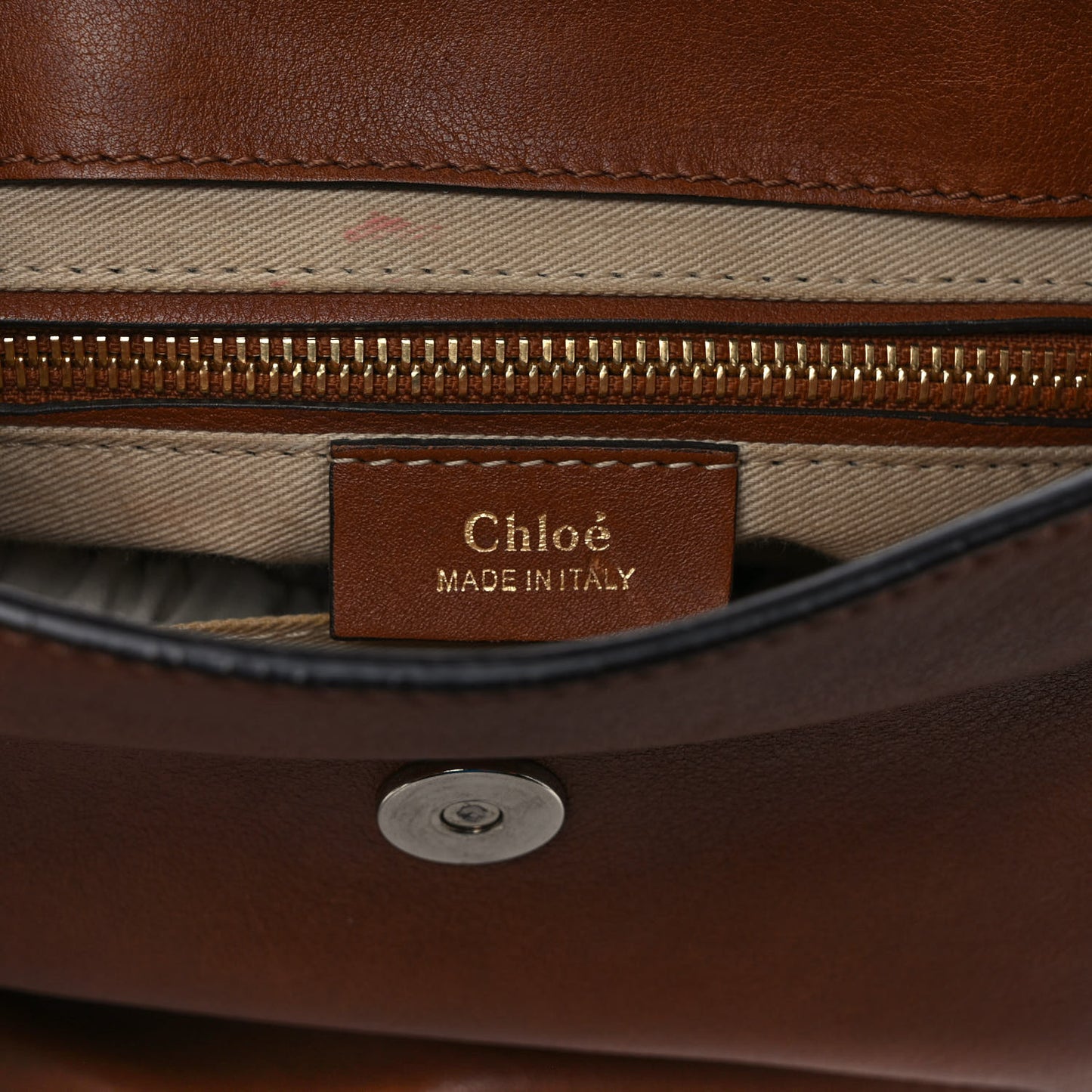 Suede Calfskin Small Faye Backpack Tobacco