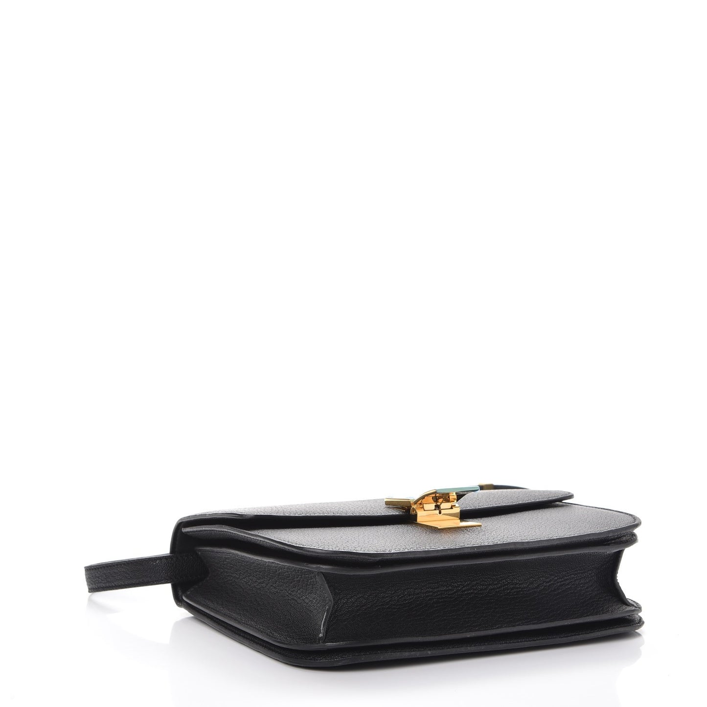 Goatskin Medium Classic Box Flap Bag Black