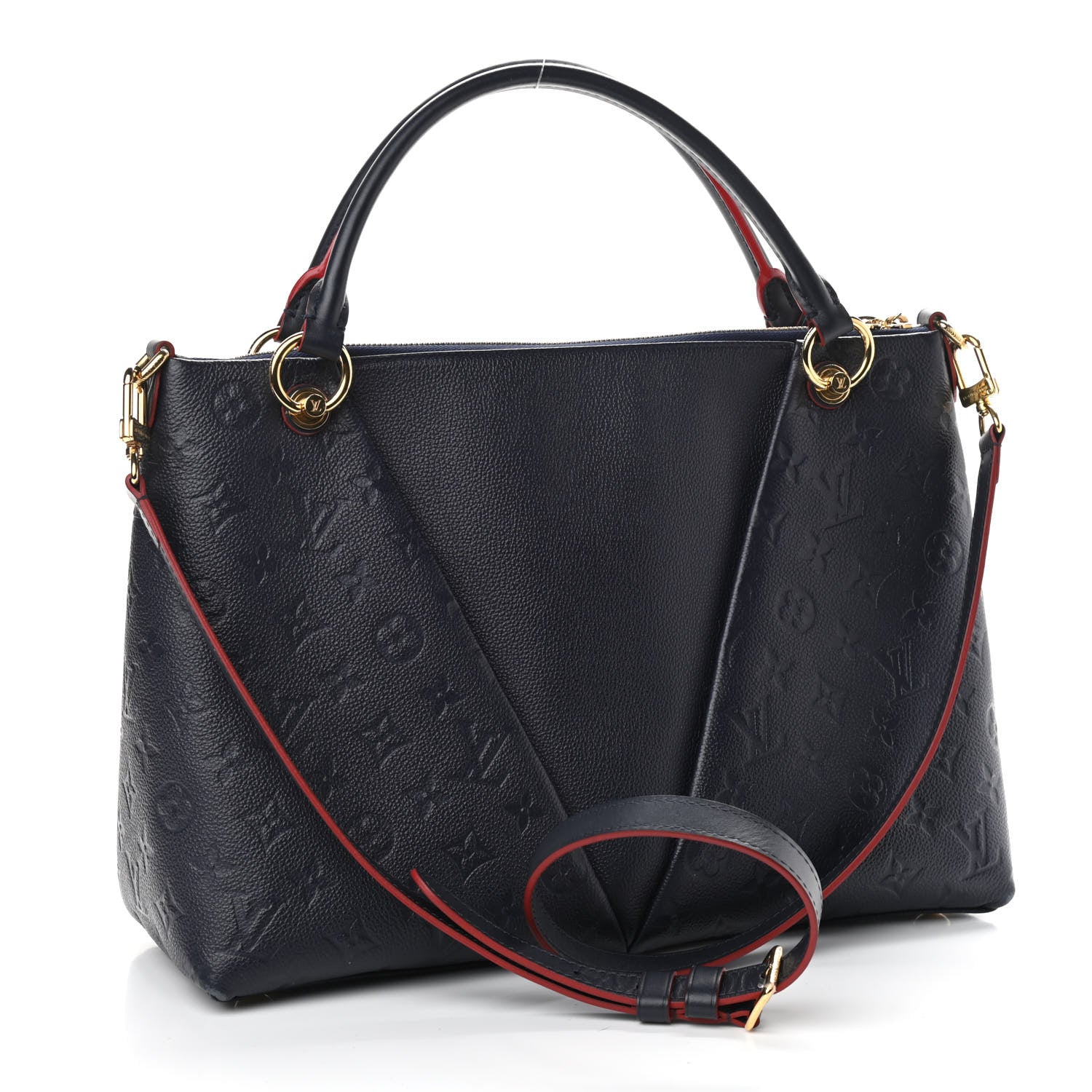 Louis Vuitton Empreinte V Tote MM Marine Rouge 3 of 13